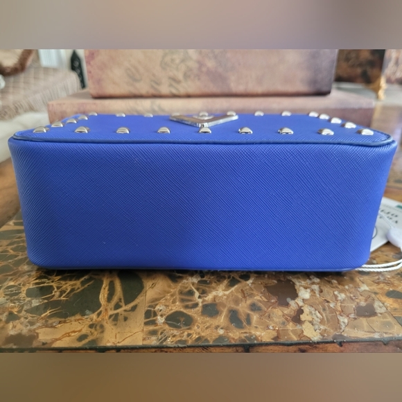 Valentino ORLANDI Vibrant Blue Studded Crossbody Bag - Picture 5 of 9